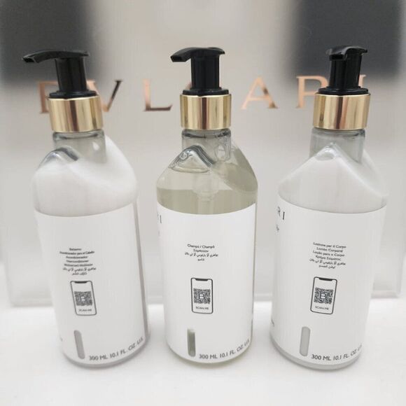 BVLGARI 3 piece Gift Set Shampoo, Conditioner, Body Lotion White Tea NEW - Picture 3 of 4